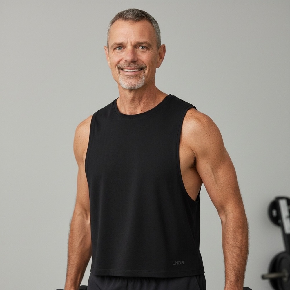 Lululemon Metal Vent Tech Sleeveless Tank Top Mens XL Black Training Gym Shirt